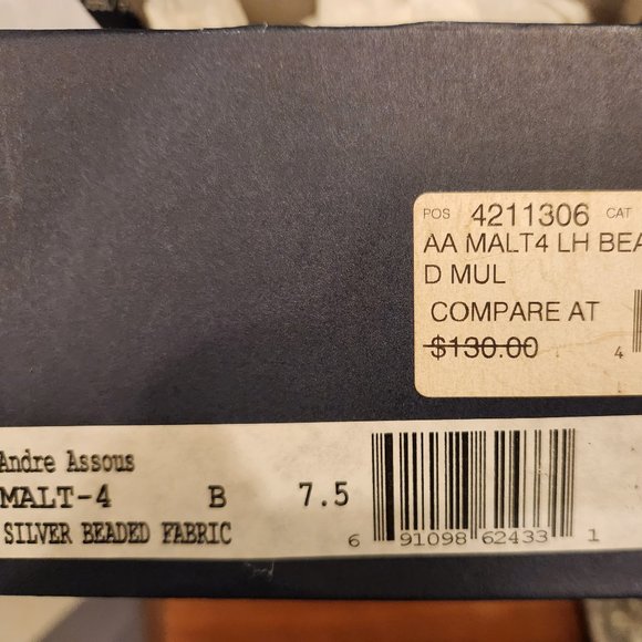 Andre Assous Silver Beaded Shoes - Picture 4 of 5